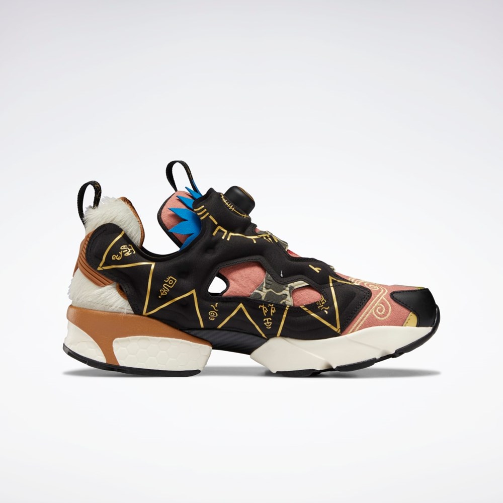 Reebok Power Rangers Instapump Fury 94 Shoes Sort Guld | ZWE471893