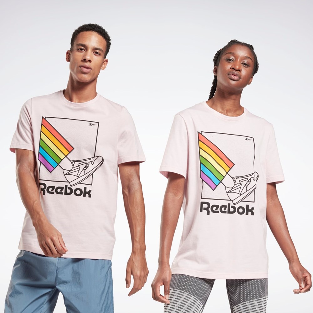 Reebok Pride Grafisk T-Shirt Frost Berry | UJC386105