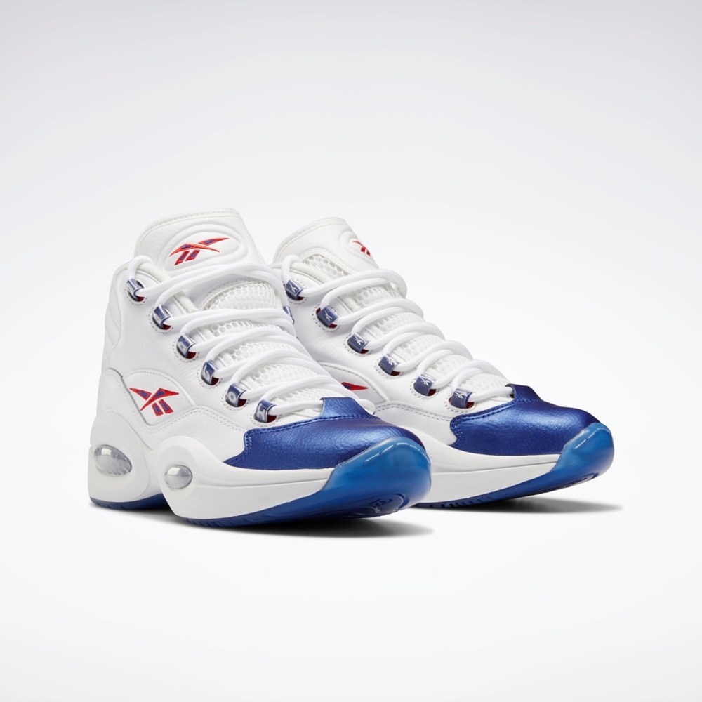 Reebok Question Mid Basketball Shoes Hvide | JAT942735