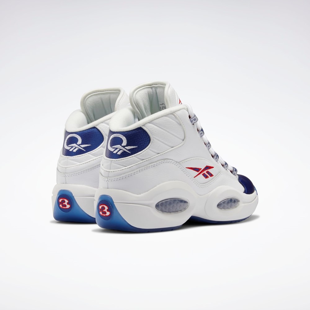 Reebok Question Mid Basketball Shoes Hvide | JAT942735