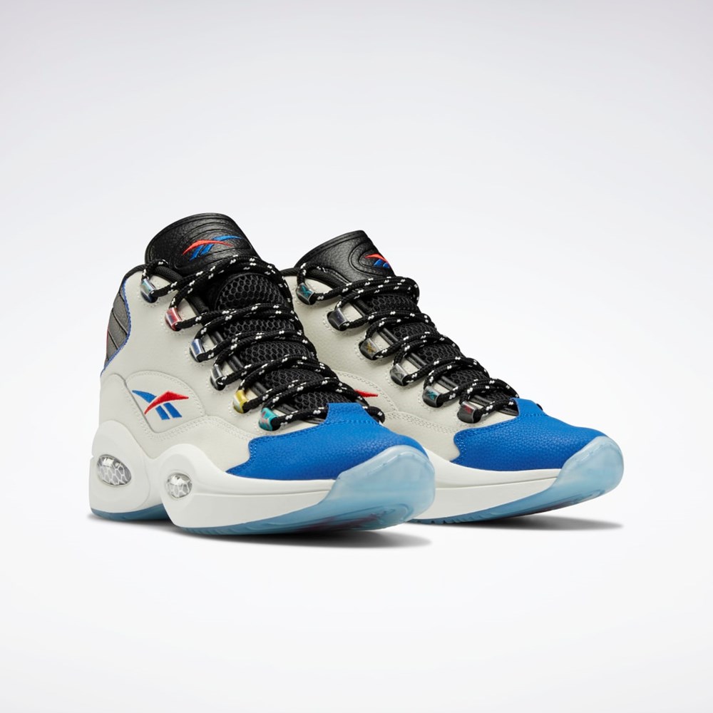 Reebok Question Mid Basketball Shoes Sort Blå | KXS175283