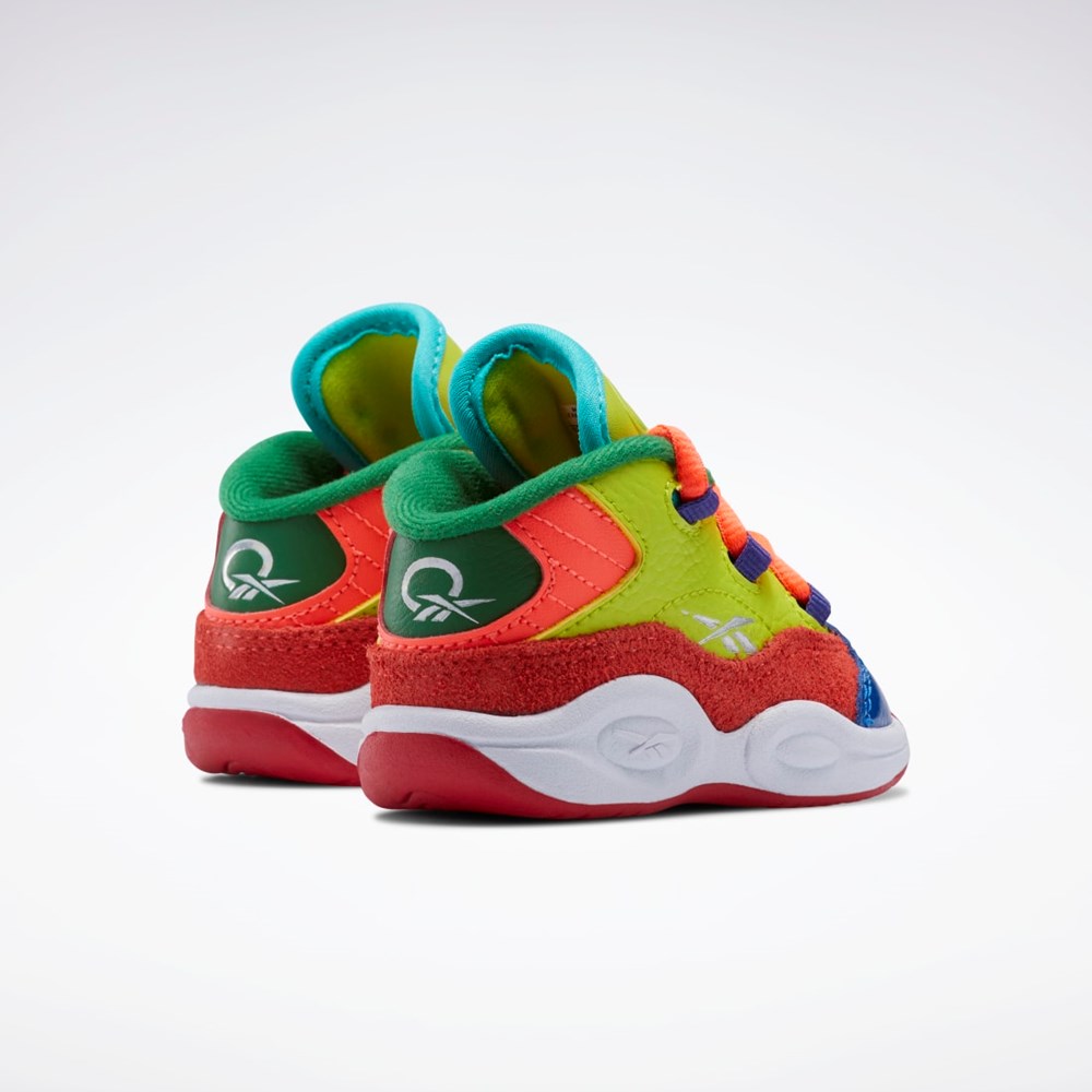 Reebok Question Mid Shoes - Toddler Orange Gul Lilla | AXV453901