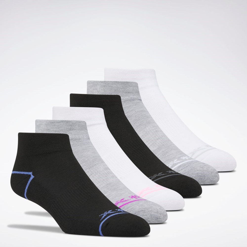 Reebok Reebok Basic Quarter Socks 6 Pairs Multi | QNZ536120