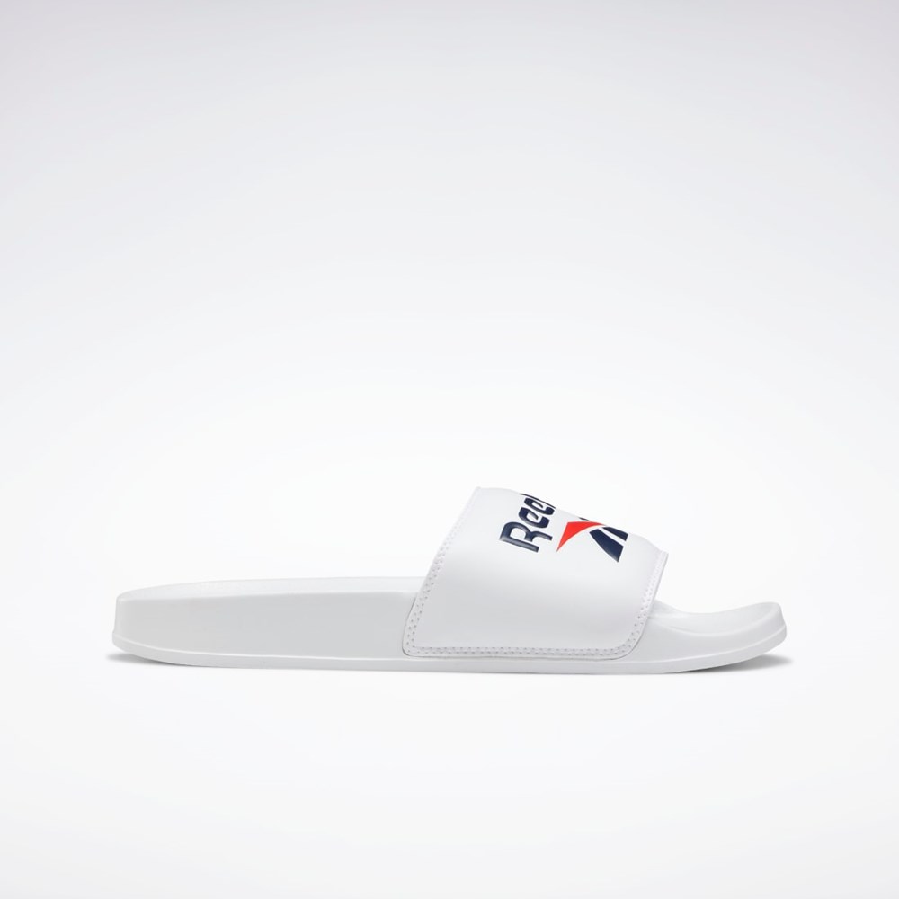 Reebok Reebok Classic Slides Hvide Mørkeblå Rød | KCE739502