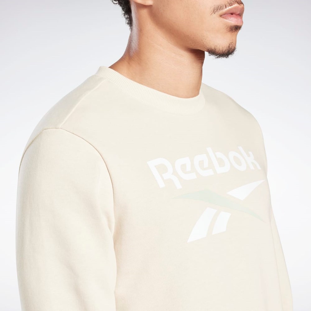 Reebok Reebok Identity Big Logo Crew Stucco | UAO381297