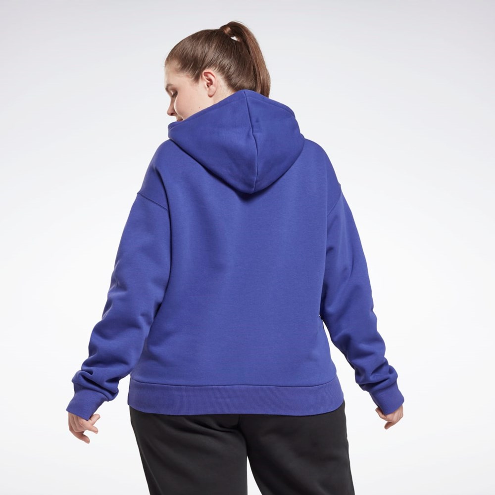 Reebok Reebok Identity Logo Fleece Pullover Hoodie (Plus Size) Lilla | QBE438617