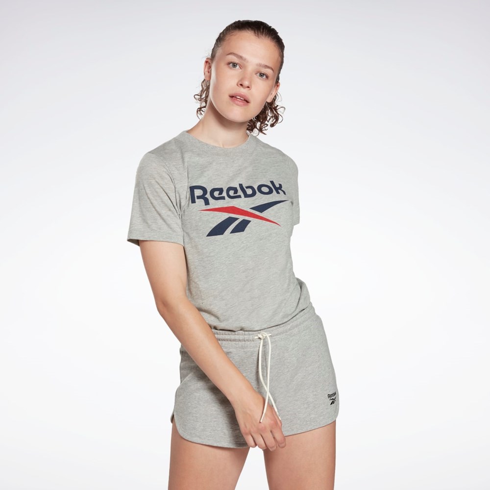 Reebok Reebok Identity Logo T-Shirt Grå | XPW630841