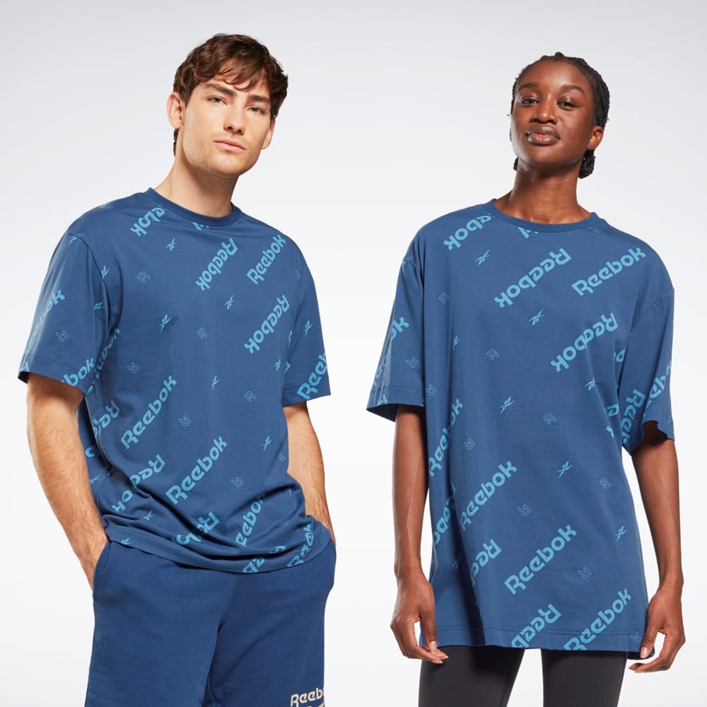 Reebok Reebok Identity T-Shirt Blå | XRE958360