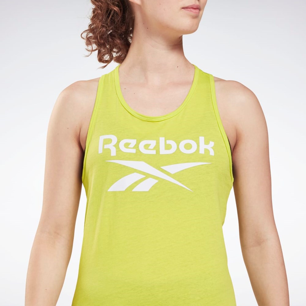 Reebok Reebok Identity Tank Top Gul | UWE462153