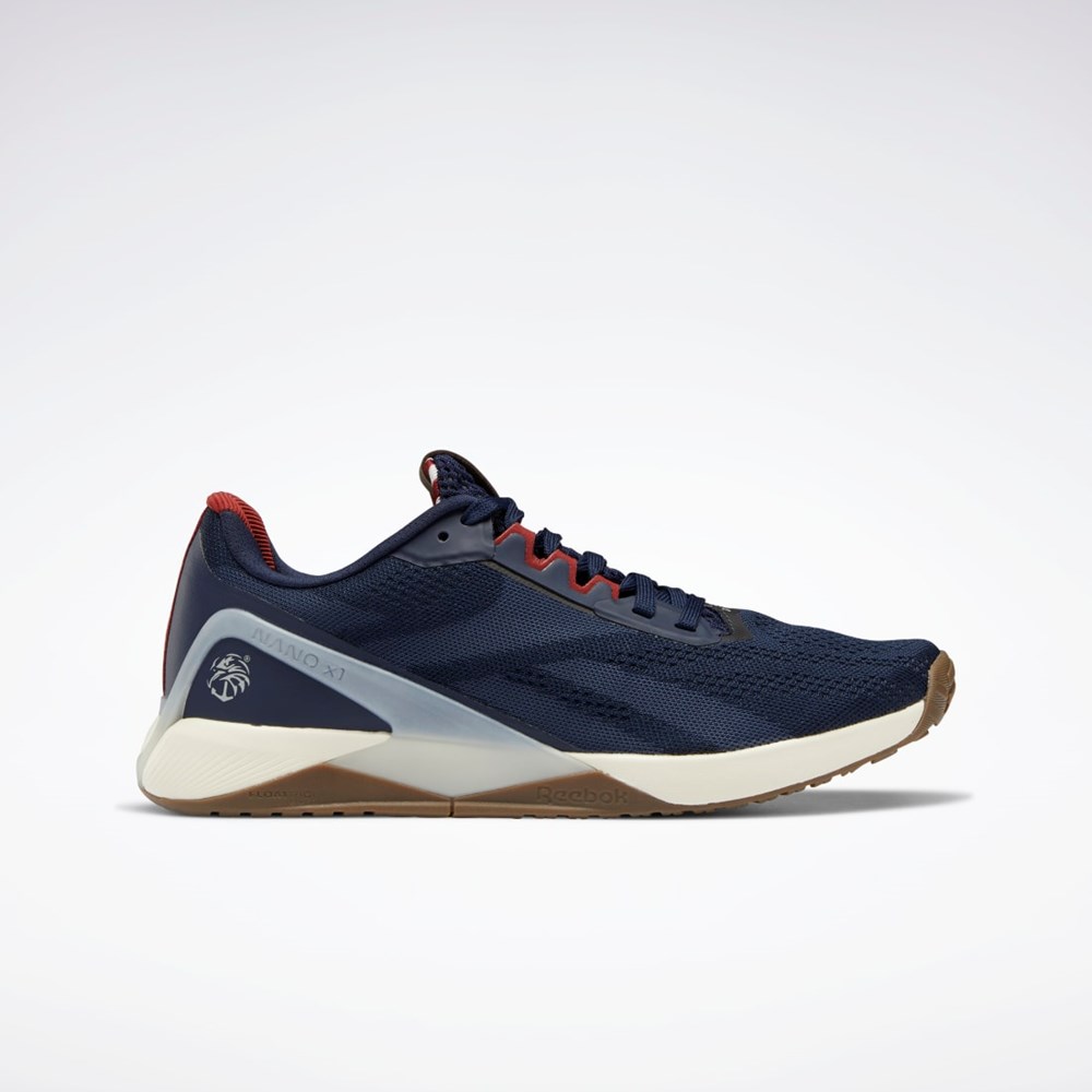 Reebok Reebok Nano X1 Shoes Mørkeblå Rød Hvide | KAD697583