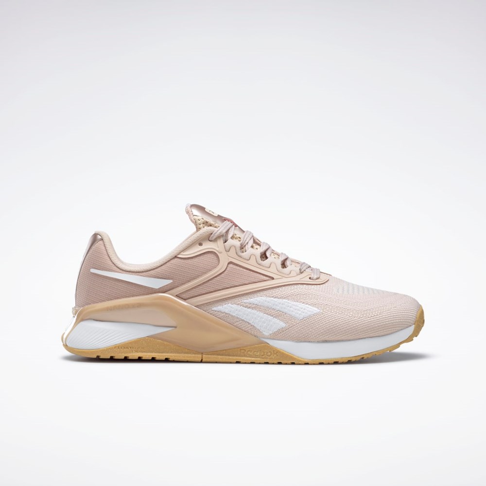 Reebok Reebok Nano X2 Trænings Shoes Hvide Lyserød Guld | BIU805649