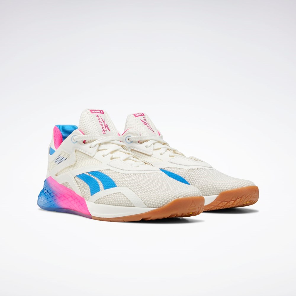 Reebok Reebok Nano X Trænings Shoes Hvide Lyserød Blå | JOV864129