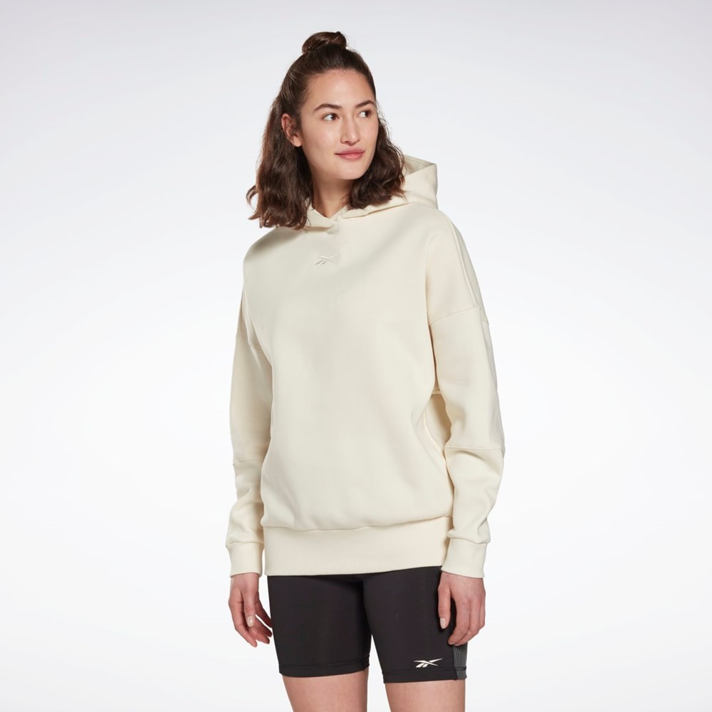 Reebok Studio Recycled Oversize Hoodie Hvide | SHA581249