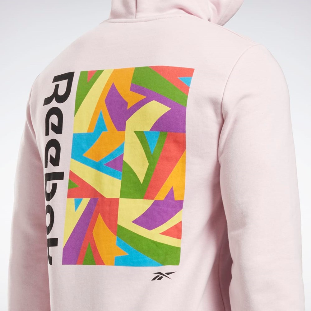 Reebok Tech Stil Pride Grafisk Sweatshirt Frost Berry | OUC264098