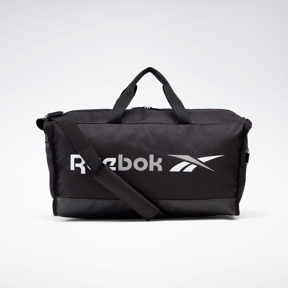 Reebok Trænings Essentials Duffel Bag Medium Sort Hvide | OFE907236