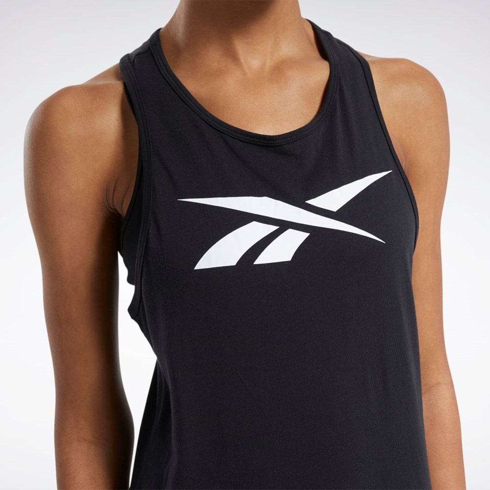 Reebok Trænings Essentials Grafisk Tank Top Sort | WBA231859