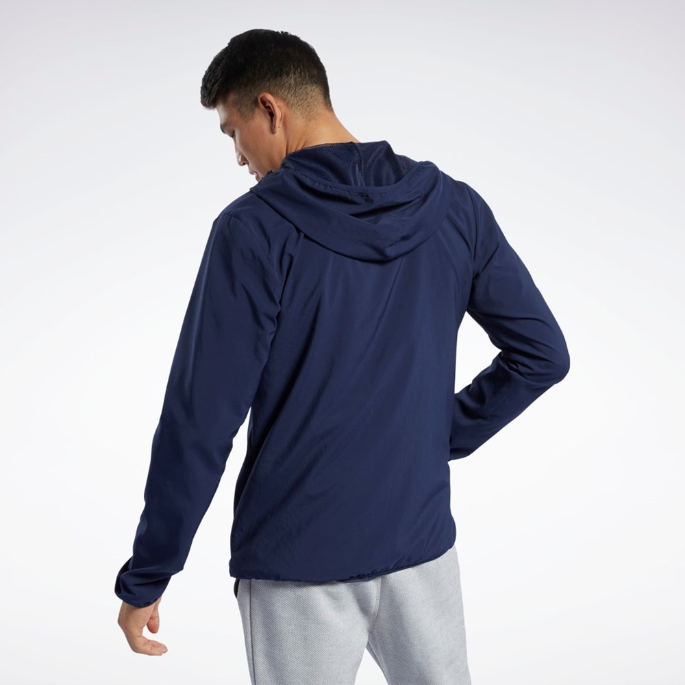 Reebok Trænings Essentials Jacket Mørkeblå | KVN183479