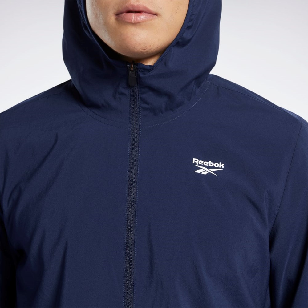 Reebok Trænings Essentials Jacket Mørkeblå | KVN183479