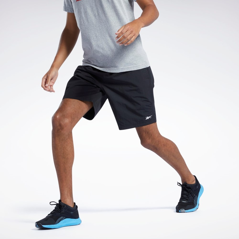 Reebok Trænings Essentials Utility Shorts Sort | LWU132876