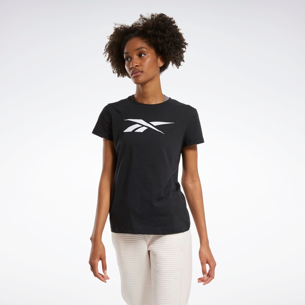 Reebok Trænings Essentials Vector Grafisk Tee Sort | OCM192530