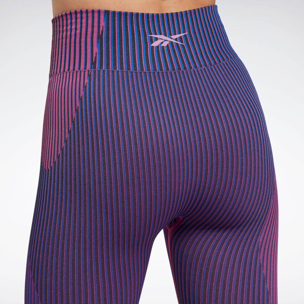 Reebok United By Fitness Myoknit Seamless Leggings Blå | UHJ193546