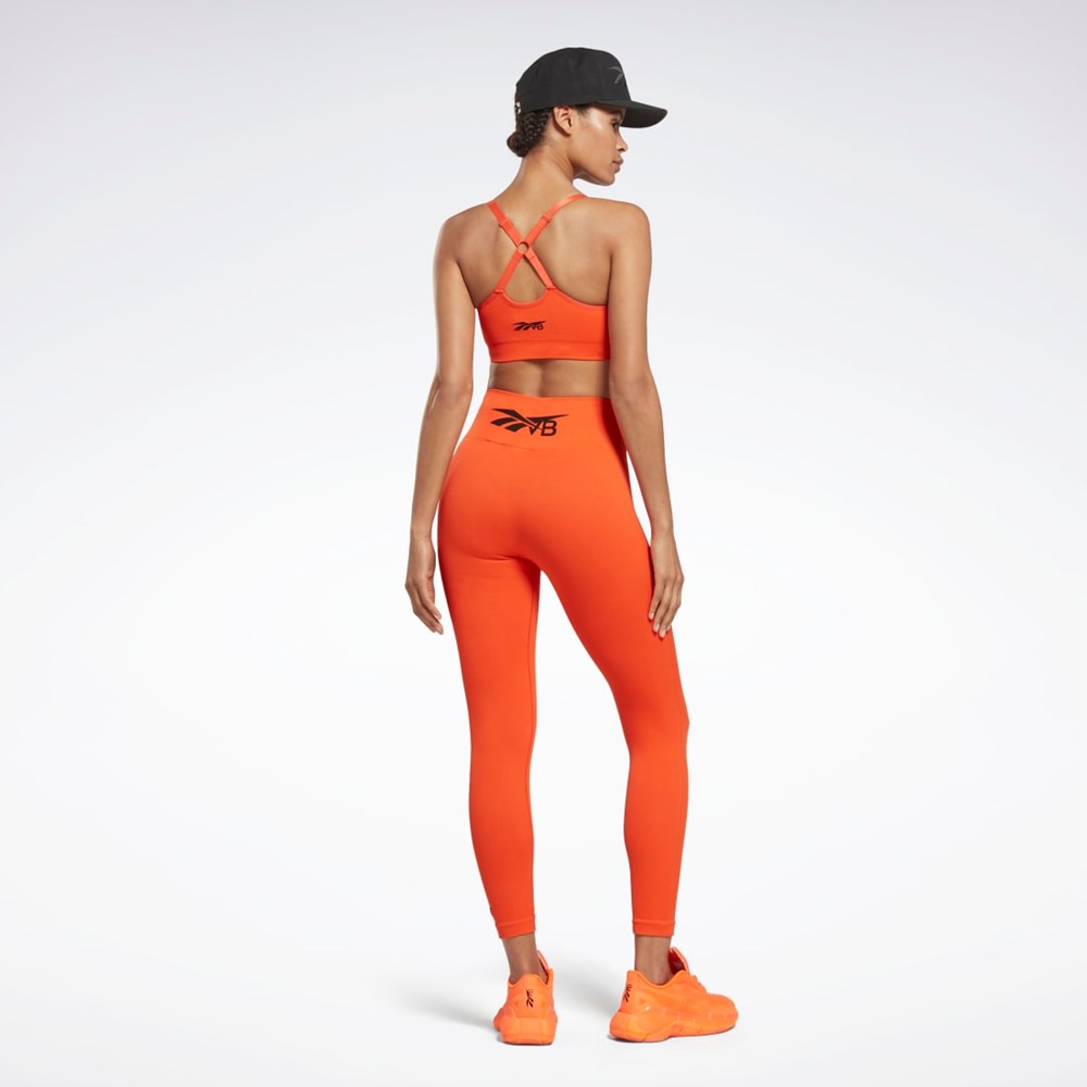 Reebok Victoria Beckham Light-Impact Seamless Bra Orange | RJL210876