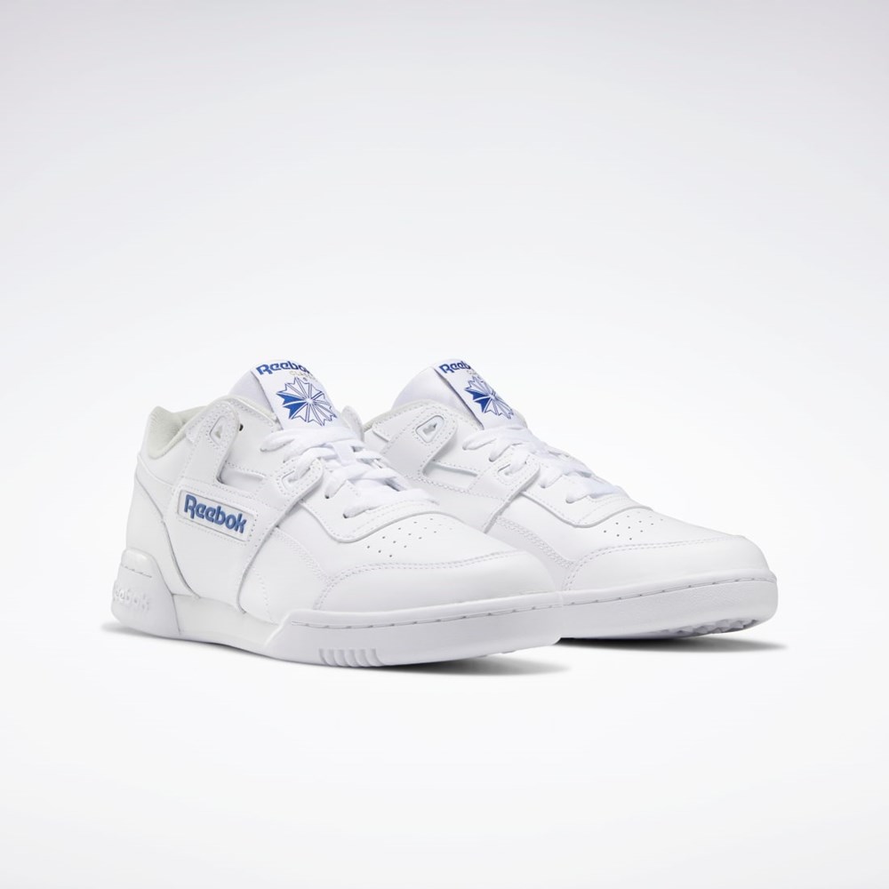 Reebok Workout Plus Shoes Hvide Kongeblå | IUF298510