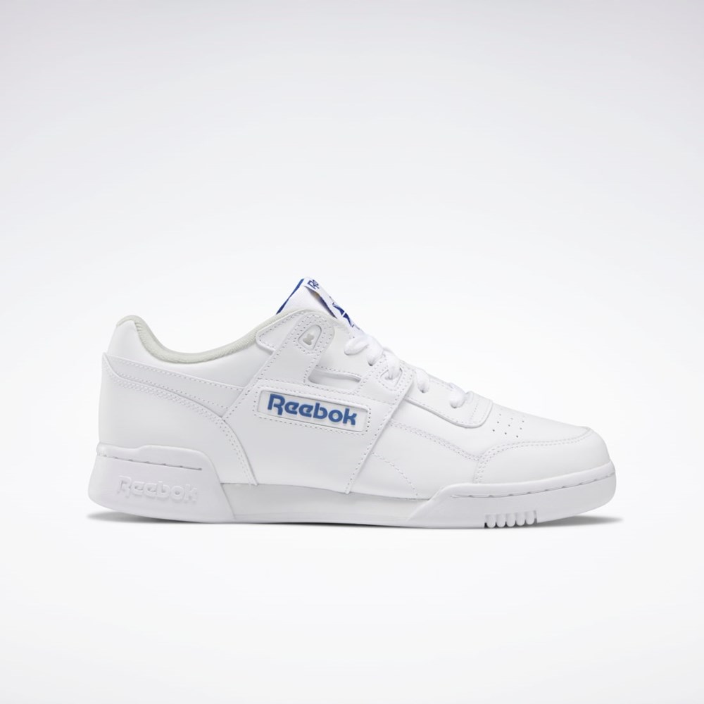 Reebok Workout Plus Shoes Hvide Kongeblå | IUF298510