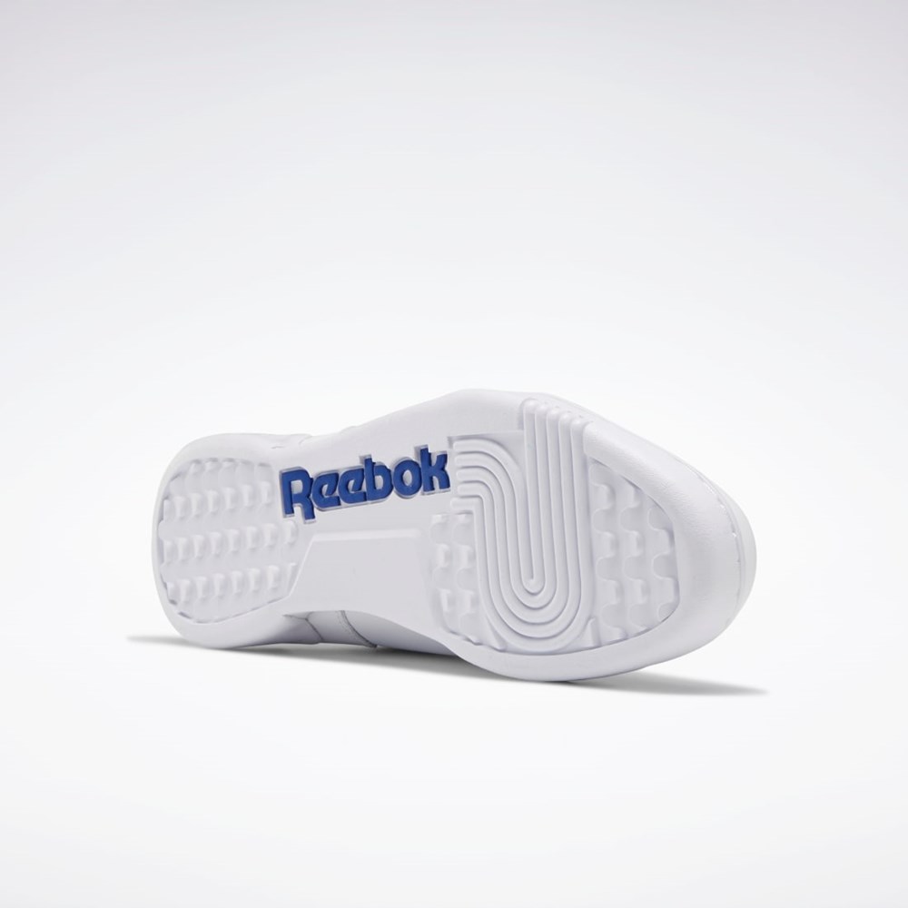 Reebok Workout Plus Shoes Hvide Kongeblå | WXL083657