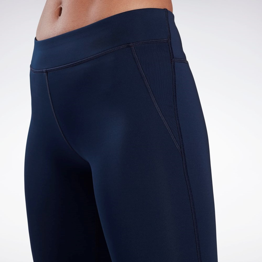 Reebok Workout Ready Capri Leggings Mørkeblå | ZVP769208