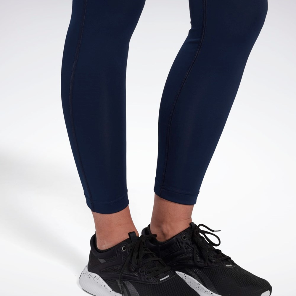 Reebok Workout Ready Leggings Mørkeblå | ELV953428