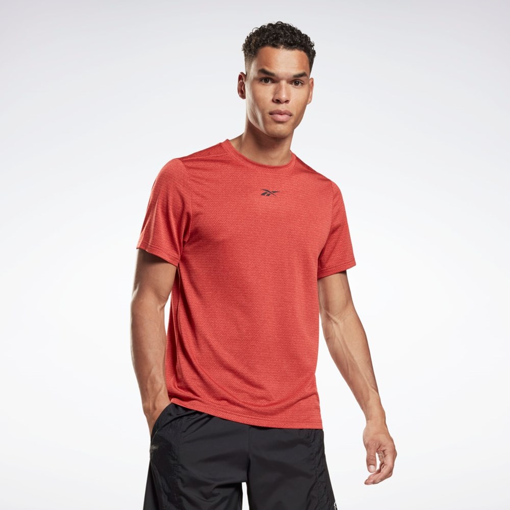 Reebok Workout Ready Mélange T-Shirt Rhodonite | KJA576423