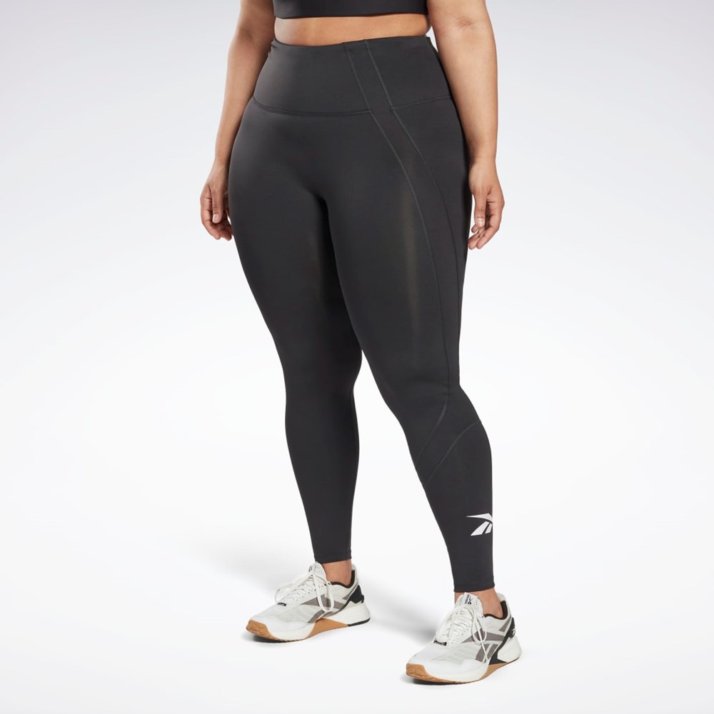 Reebok Workout Ready Vector Leggings (Plus Size) Sort | COL590321