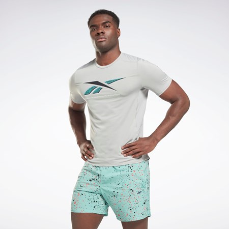 Reebok ACTIVCHILL Grafisk Athlete T-Shirt Grå | SNL283540