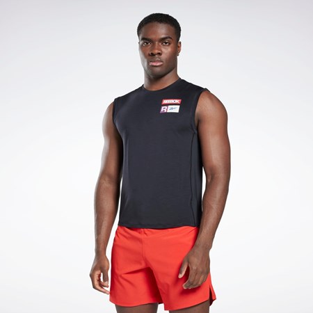 Reebok ACTIVCHILL Uden Ærmer T-Shirt Sort | AJG548239