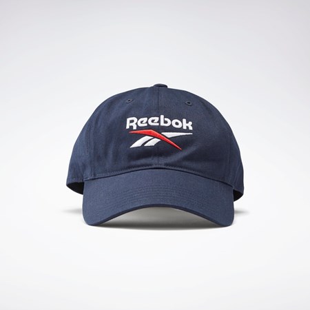 Reebok Active Foundation Badge Hat Mørkeblå Hvide | YLI185793