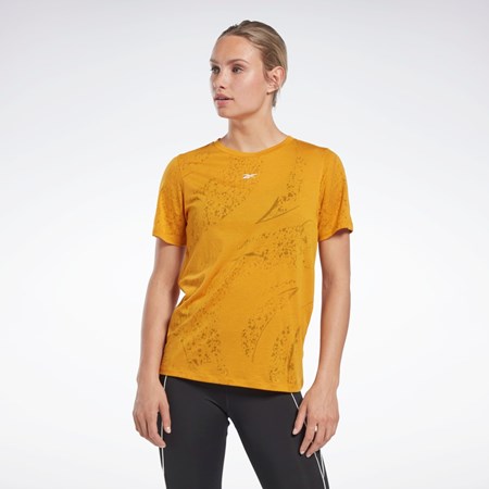 Reebok Burnout T-Shirt Bright Ochre | MLT289403