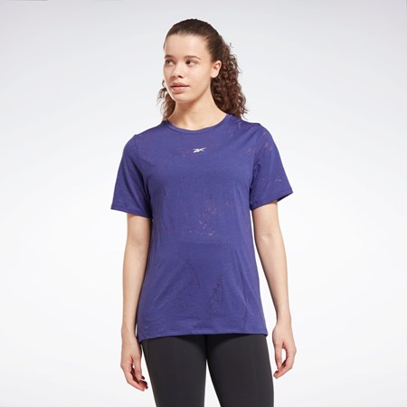 Reebok Burnout T-Shirt Lilla | ERT843057