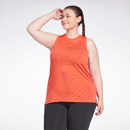 Reebok Burnout Tank Top (Plus Size) Rød | CYD314027