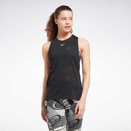 Reebok Burnout Tank Top Sort | UNR471362