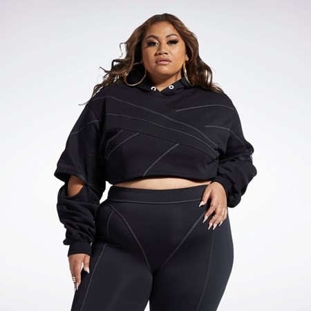 Reebok Cardi B Knit Hoodie (Plus Size) Sort Sort | GAF641075