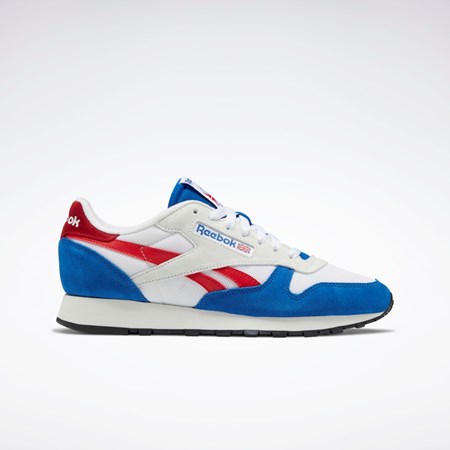 Reebok Classic Leather Make It Yours Shoes Blå Hvide Rød | NRP287630