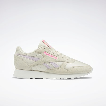 Reebok Classic Leather Shoes Alabaster / Chalk / Quartz Glow | GKF932156