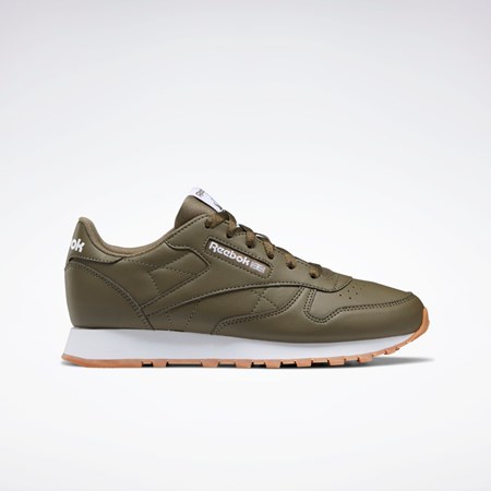 Reebok Classic Leather Shoes - Grade School Grøn Grøn Grøn | YSE257934