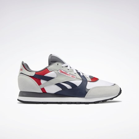 Reebok Classic Leather Shoes Hvide Grå Grå | XGZ571803