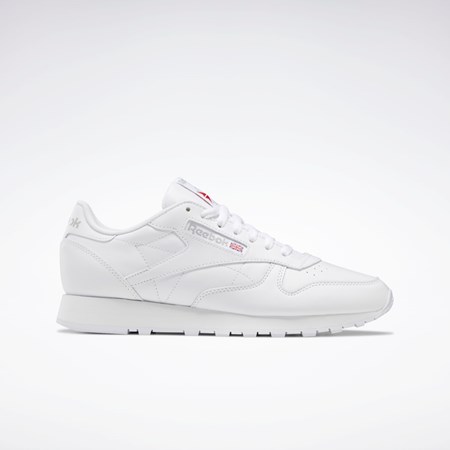 Reebok Classic Leather Shoes Hvide Hvide Grå | QLZ391750