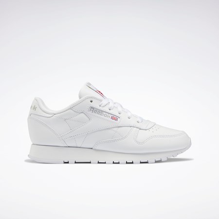 Reebok Classic Leather Shoes Hvide Hvide Grå | RDK536170