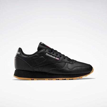 Reebok Classic Leather Shoes Sort Grå | FVL541986