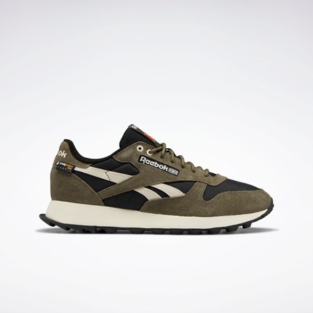 Reebok Classic Leather Shoes Sort Grøn | ENM951082