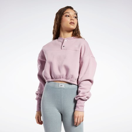 Reebok Classics Fleece Sweatshirt Infused Lilac | BPE718049